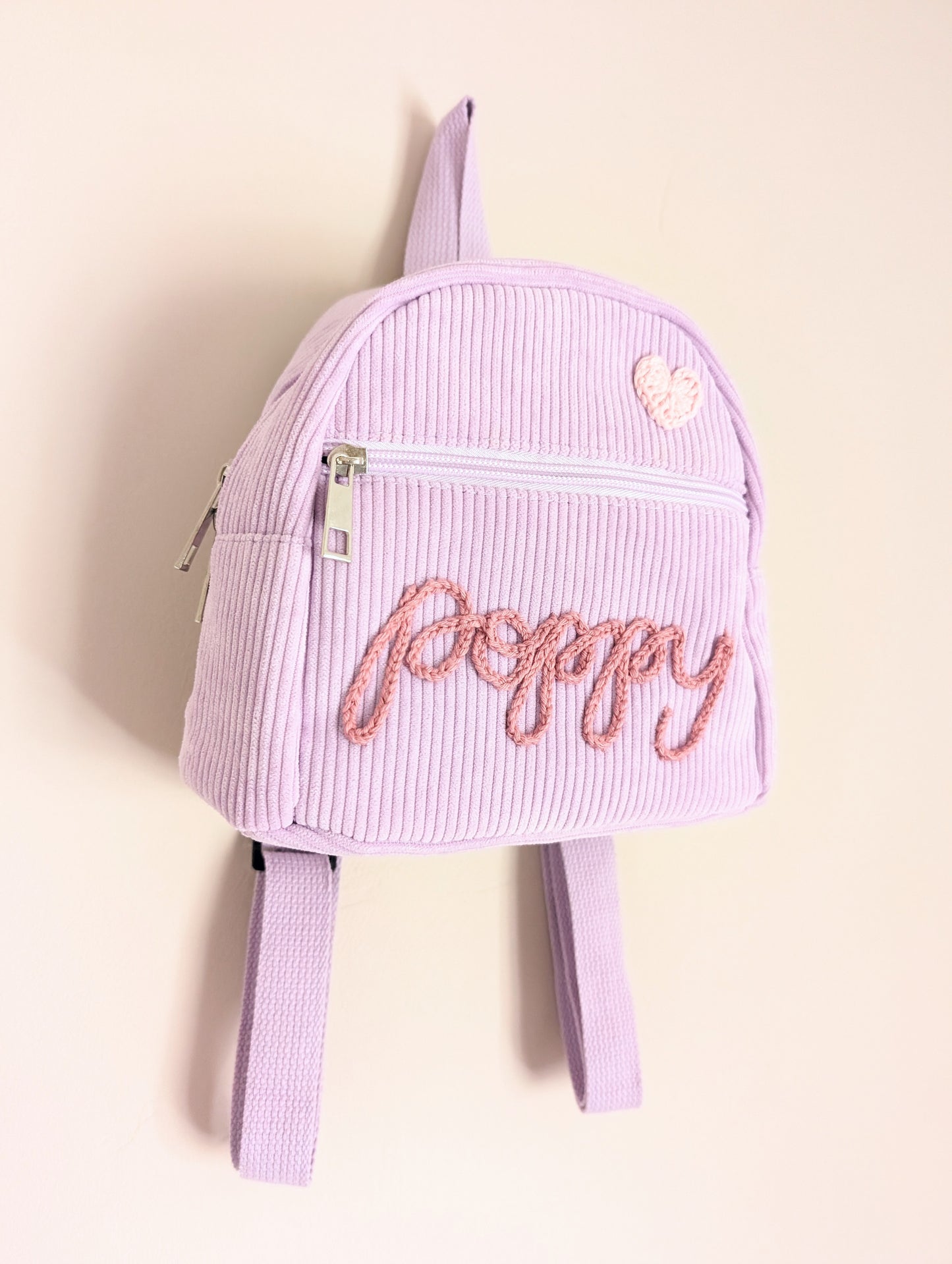 Children's Personalised Corduroy Backpack