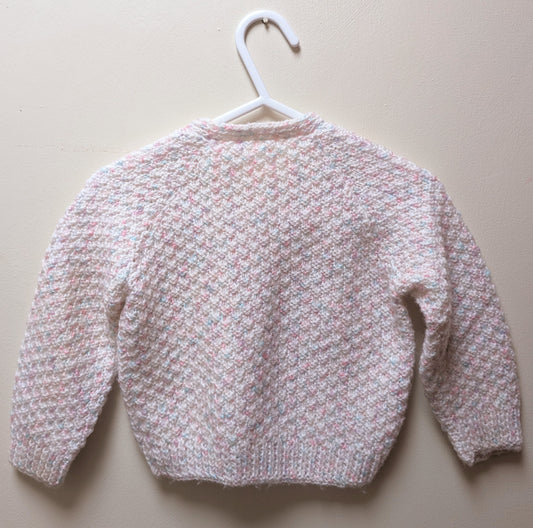 Speckled Handknit Cardigan 12-18 Months - Personalised